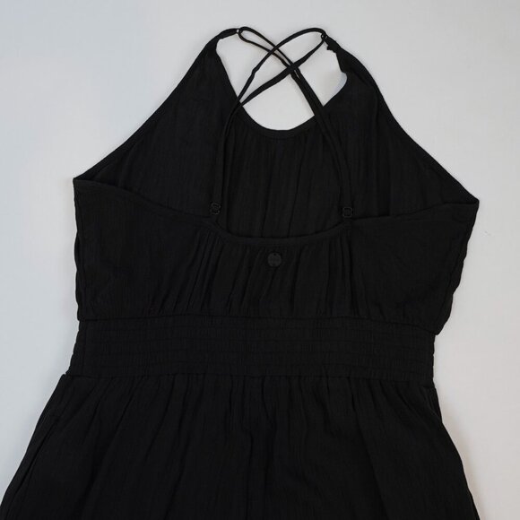 prAna Fernie Wide Leg Jumpsuit Black - Size Large - Picture 4 of 8